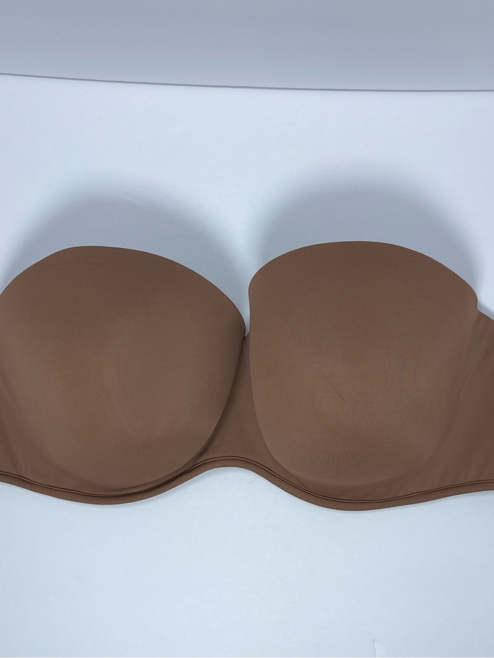 Strapless Smooth Molded Cup Bra — Brown